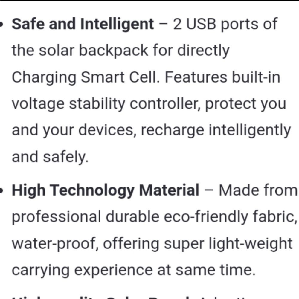 Solar backpack - Picture 8 of 9